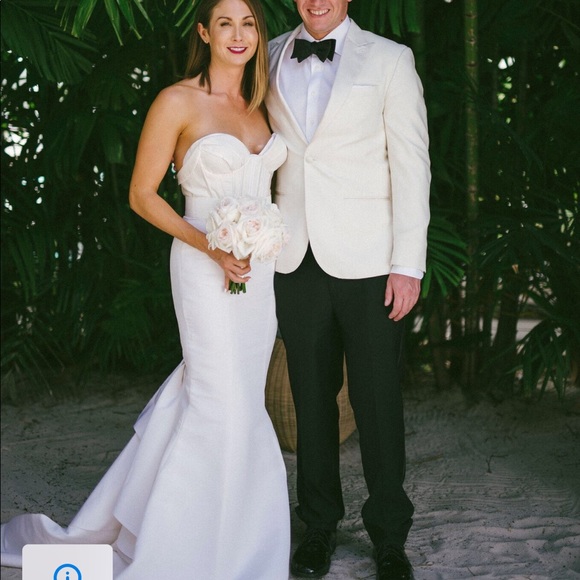 Custom Bustier + Monique Lhuiller Bridal Skirt - Picture 8 of 8